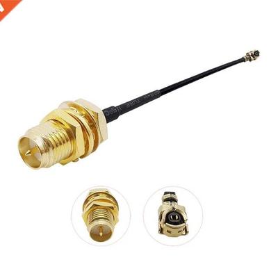 5Pcs RP SMA Female to IPX IPEX U.FL 1.13mm Cable Pigtail Con