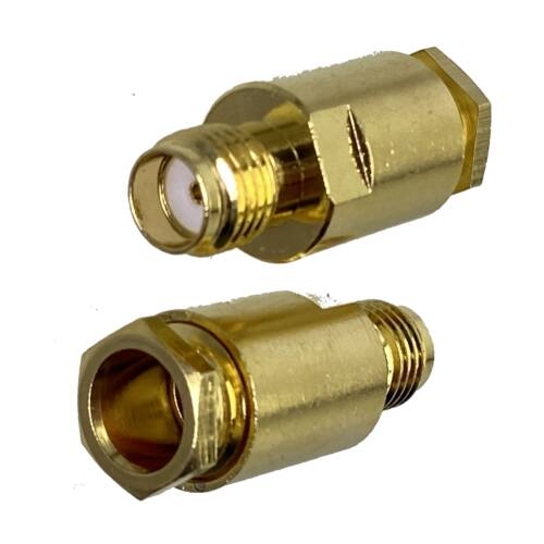 1pcs Connector SMA Female Jack Clamp RG58 RG142 LMR195 RG400