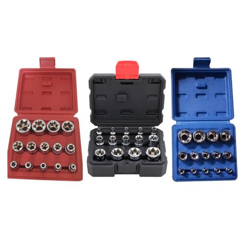 7XEA 14pcs Star E Torx Socket Set Female 3/8 1/2 1/4 Drive E