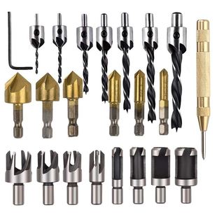 Woodworking Chamfer Countersink Drill Bit Set 90 Degree /Thr