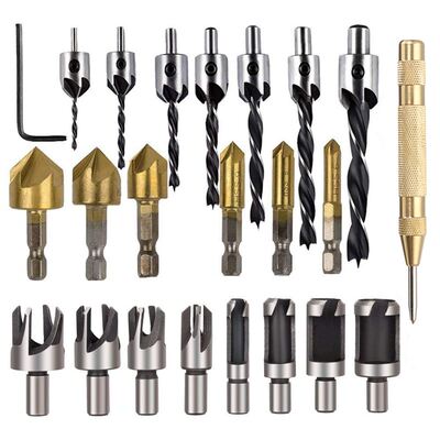 Woodworking Chamfer Countersink Drill Bit Set 90 Degree /Thr