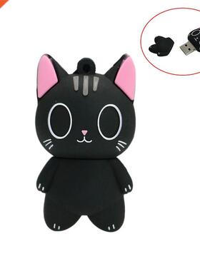 Personalized Pendrive Black Cat SB flash drive 256 128 64 gb