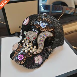 SWAK 2021 Fox & Swan mouth caps rhinestones Baseball Cap