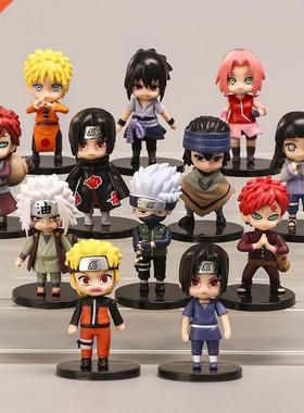 12pcs/set Naruto Anime?Shippuden Hinata Sasuke Itachi Kakash