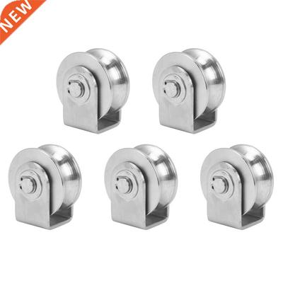 5X 2 Inch Roller Wheel Bearings U Groove Pulley Wheels Detac