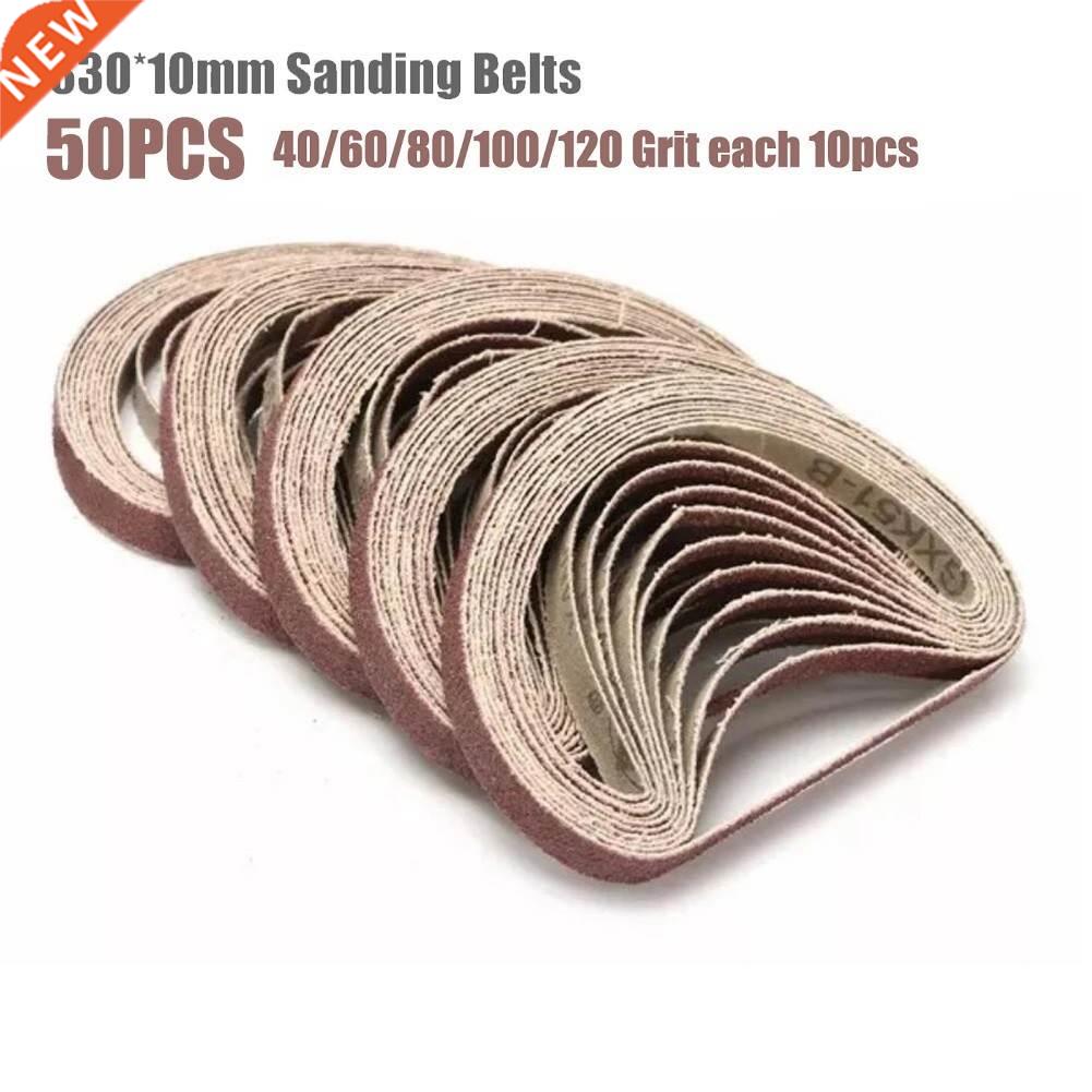 50pcs 330*10mm Sanding Belts 40 60 80 100 120 Grits Sandpape