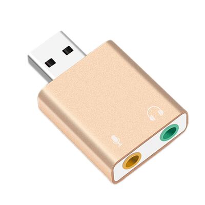 Usb Sound Card 7.1 External Usb To Jack 3.5Mm Headphone Adap