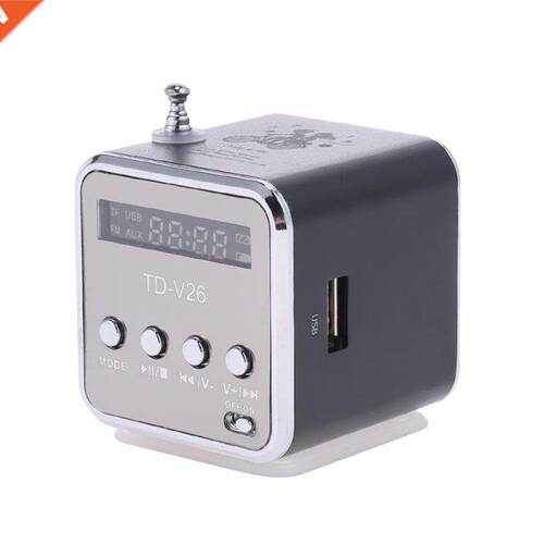 Mini Radio FM Digital Portable Speakers w/ FM Radio Receiver