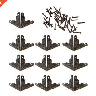10PCS 25mm Antique Bronze Furniture Protector Corner Decorat
