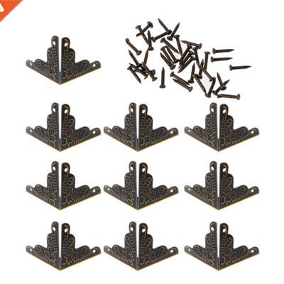 10PCS 25mm Antique Bronze Furniture Protector Corner Decorat