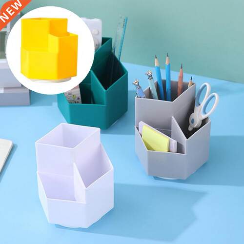 Large Capacity Desk Pen Holder Pencil Makeup Storage Box Des