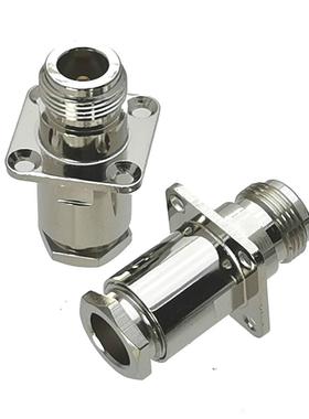 1Pcs Connector N Female jack 4-holes Flange Clamp RG8 LMR400