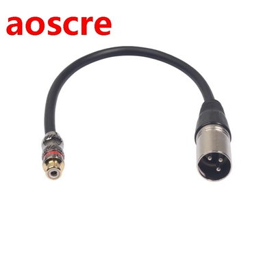 RCA Female to XLR Male Cable,XLR to RCA Converter Audio Adap