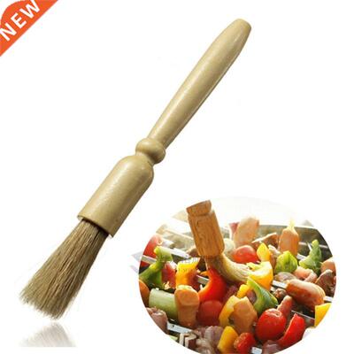 1Pcs Wooden Pastry Brush Basting Cake Baking BBQ Roasting Ba