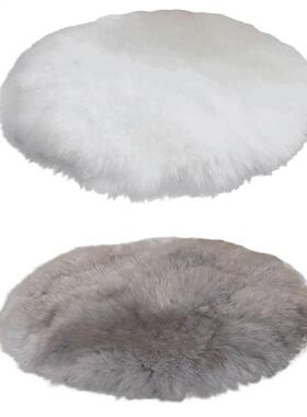 60/40/30cm Round Floor Mat Soft Washable Artificial Sheepski
