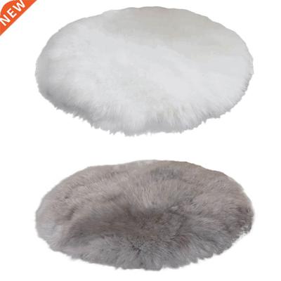 60/40/30cm Round Floor Mat Soft Washable Artificial Sheepski