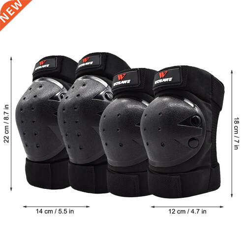 EVA Sports Elbow Knee Shin Armor Geer Guard Pads Protector f