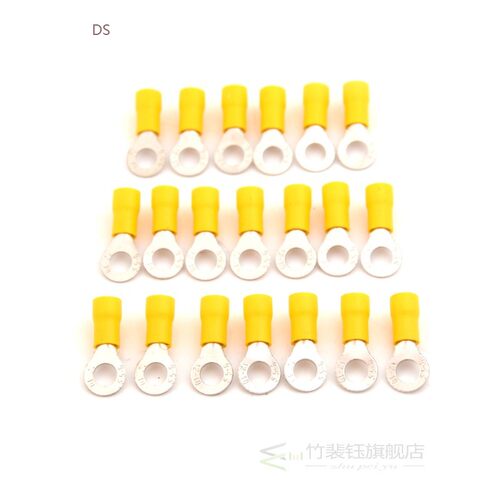 20pcs Yellow Ring insulated terminal Cable Wire Connector El