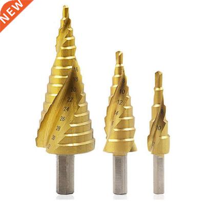 Hss Titanium Spiral Grooved Step Drill Bits 4-12/4-20/4-32mm