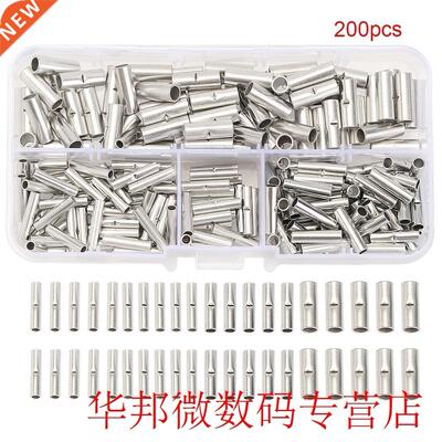 200pcs Splice Non Insulated Crimping Rolled Electrical Wire