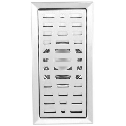 Lge-Traffic Stainless Steel Bathroom Shower Sque Floor W