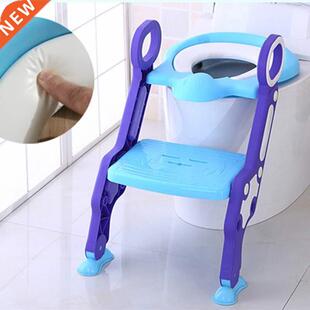 OTXQ Foldable Ladder Kids Toilet Trainer Seat Safe Potty