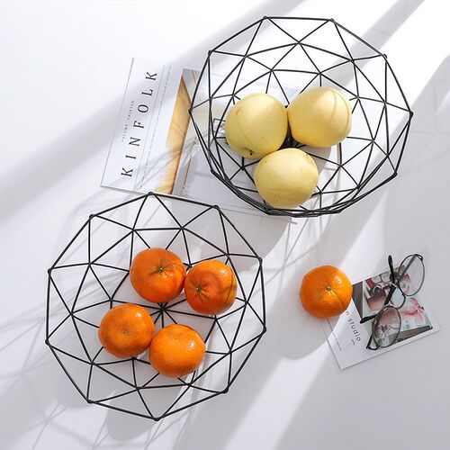 Kitchen Basket Container Bowl Metal Wire Basket Kitchen