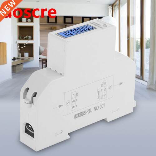 LCD Digital Display Energy Meter Single Phase Din Rail Elect
