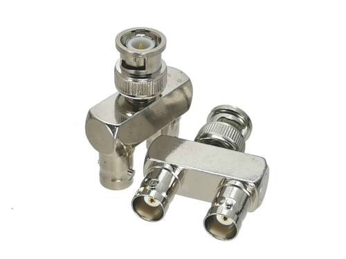 1Pcs BNC Male plug to 2x BNC Female Jack Y Splitter RF Adapt