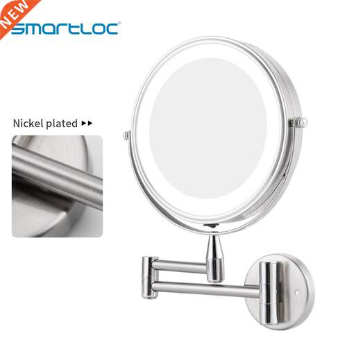 Extendale LED 8 inch 5X/10X Magnifying athroom Wall Mount