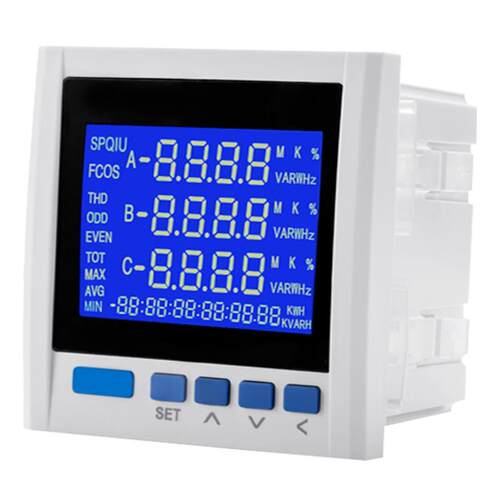 YG889E-9SY Three-Phase Multifunction LCD Digital Volt Amp Po