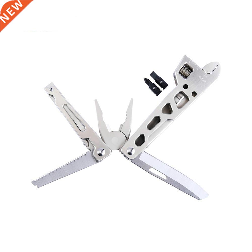 10 IN 1 Multi Functional Wrench Folding EDC Hand Tool Stainl