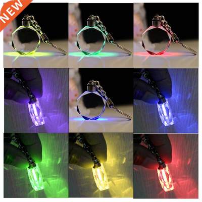 LED Car Key Ring Men Luminous Keychain custom made Logo LED