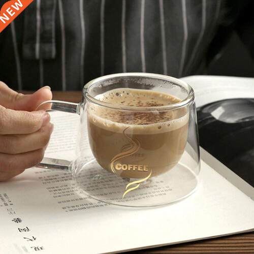 200ml Simple Double-Layer Transparent Heat-Insulated Glass C