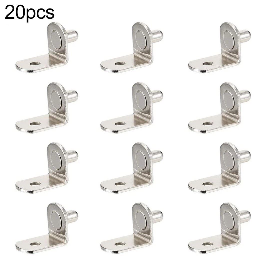 20Pcs Shelf Brackets Support Pins Studs Pegs 5mm Metal Pin S