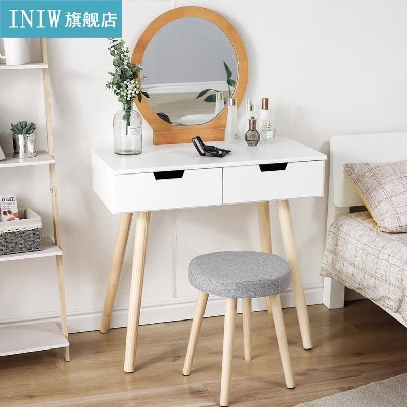 nordic dressing table with stool and two drawers modern simp