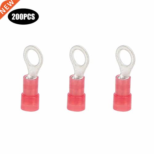 200Pcs O-Type Crimp Terminal RNY1-5D Wire Crimp Terminal Con
