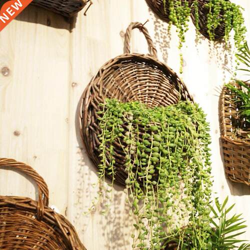 1 Set Garden Flower Basket Handmade Weaving Multi-Function R