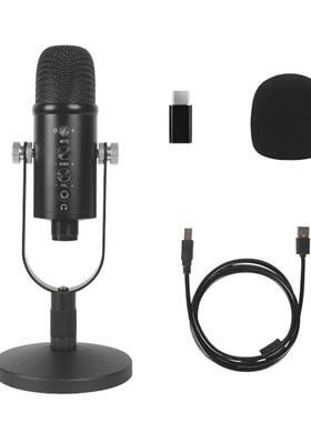 USB Condenser Microphone Plug-Play Noise Cancellation Microp