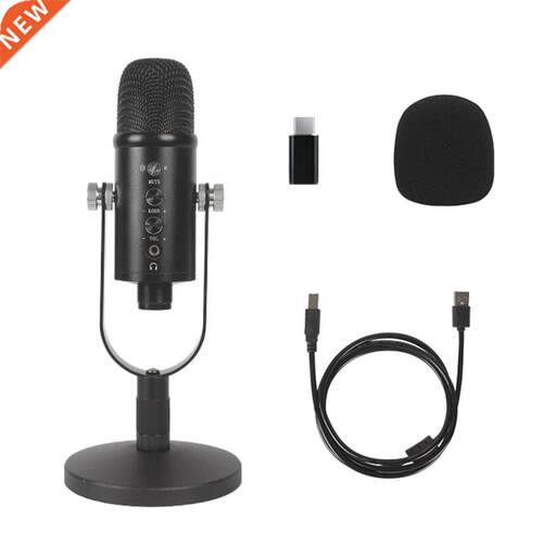 USB Condenser Microphone Plug-Play Noise Cancellation Microp