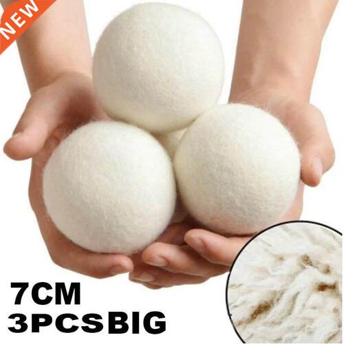 Reusable Wool Dryer Balls Natural Softener Drying Balls Wash