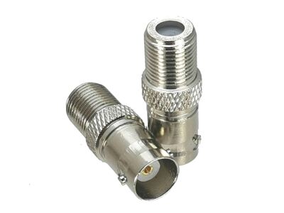 1Pcs BNC Female Jack to F TV Female Jack RF Adapter Connecto