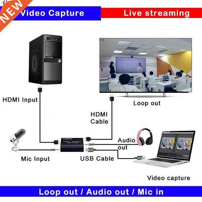HDMI to USB2.0 Local Loop Out Graphic Capture Card Video Rec