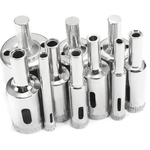 *10pcs 6mm-30mm Diamond Coated Drill Bit Set Glass Ceramic T