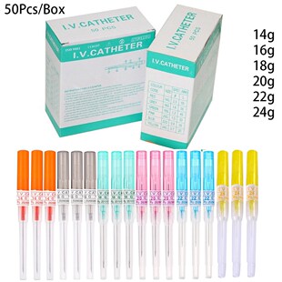 50pcs Disposable Professional I.V. Catheter Cannula Piercing