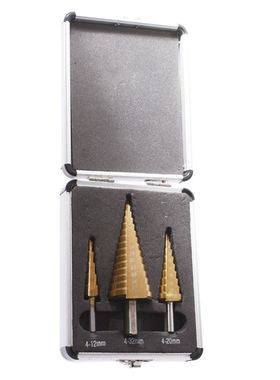 Step Drill Bits 4-12mm 4-20mm 4-32mm HSS Straight Slot Titan