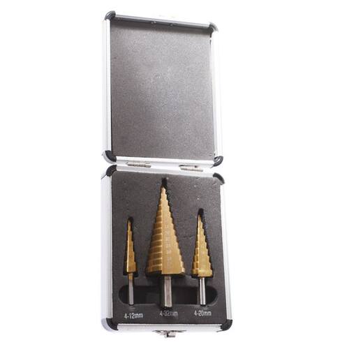 Step Drill Bits 4-12mm 4-20mm 4-32mm HSS Straight Slot Titan