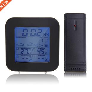 Weather Station Indoor/Barometer LCD Humidity Meter Tester F
