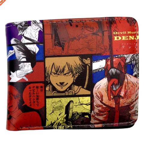 High Quality Popular Chainsaw Man Wallet With Coin Pocket Ca