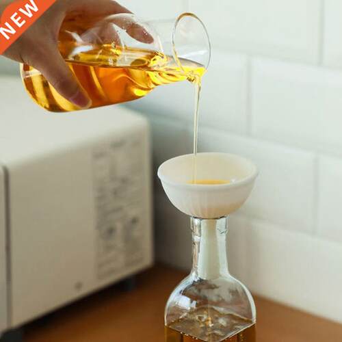 Kitchen Funnel Wide Mouth Silicone Liquid Hopper Oil Funnel